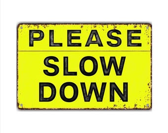 Slow Down & Respect Wildlife Tin Sign – Cool Campground Warning Sign For Wall Decor - View #5