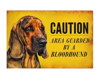 Bloodhound Dog Metal Sign Art, Custom Bloodhound Dog Metal Sign