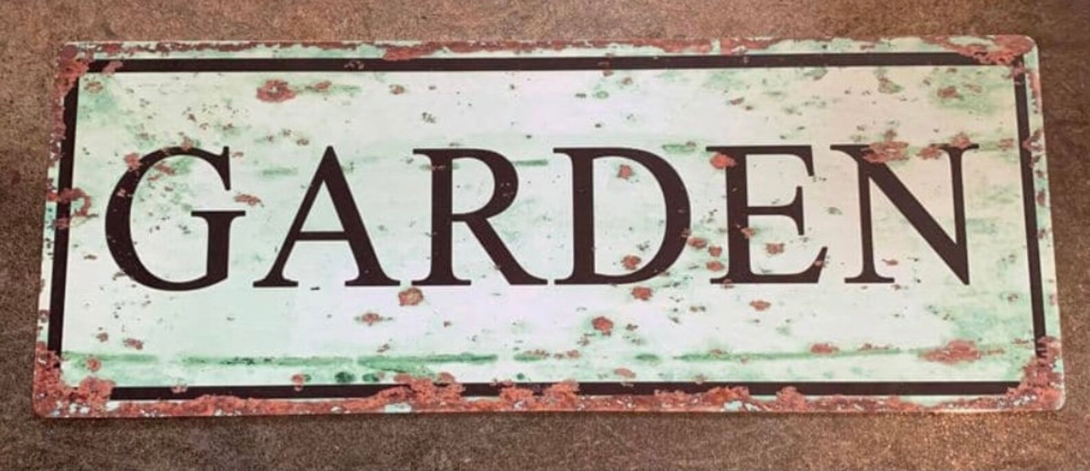 Vintage Garten Metallschild Gartenschild. Retro Wandschild Etsy.de