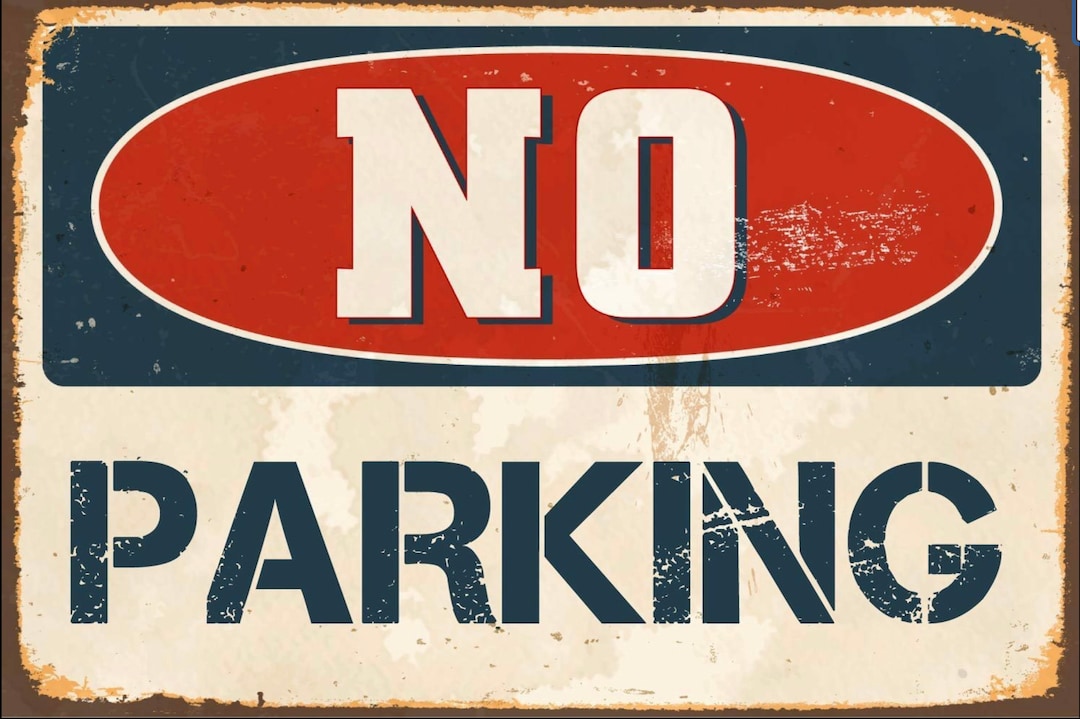 ヴィンテージ 看板 アメリカ NO PARKING NO PARKING】ロサンゼルス・駐車禁止・厚紙製・ヴィンテージ