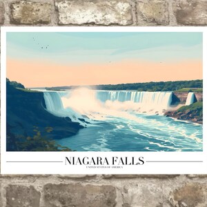 Niagara Falls metal sign, Niagara Falls sign, Niagara Falls Plaque, Travel Sign, Niagara Falls