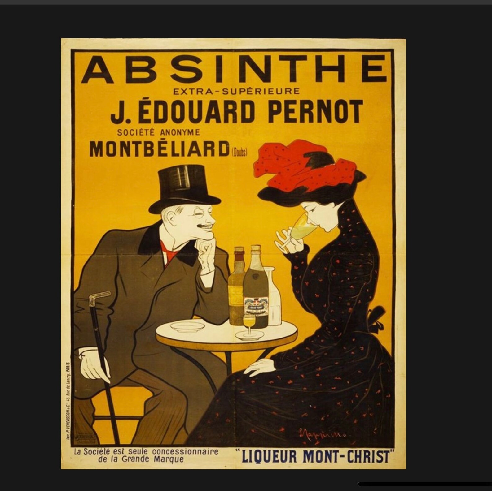 Vintage French Absinthe, Pernod Sign, French Sign, . Retro Wall Sign ...