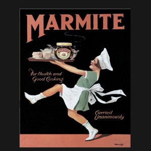 Vintage Marmiter Ad Sign, kitchen sign, vintage sign. Retro wall sign,
