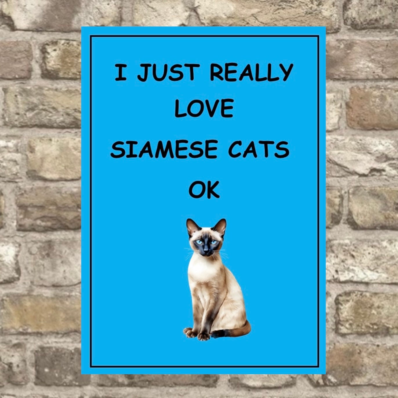 I Love Siamese Cats Sign , Siamese Cats Sign, Siamese Cats Plaque