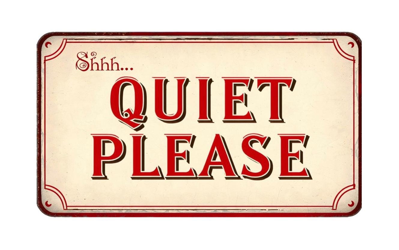 Vintage Quiet Please Metal Sign, Quiet Please plaque, Quiet Please Retro  wall sign, image size:1329x833