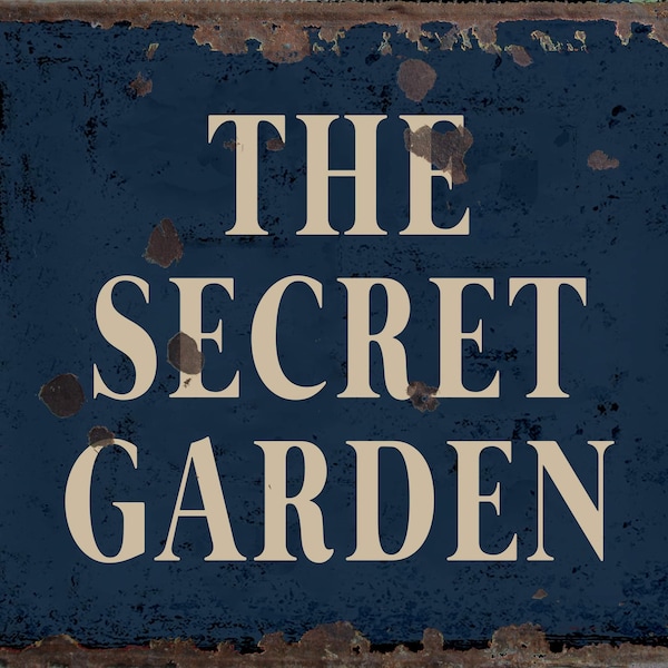 Vintage The Secret Garden  Sign, The Secret Garden   plaque, Secret Garden  wall sign