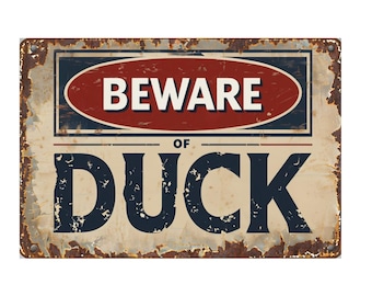 Beware of Duck  sign, Duck sign, Duck Plaque