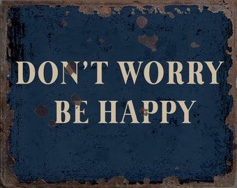 Smiley Face Don't Worry Be Happy Greeting Card - Etsy