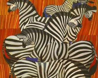 Vintage Afrika Print, Afrika Print, Vintage Print, Reizen Print, Afrika Print