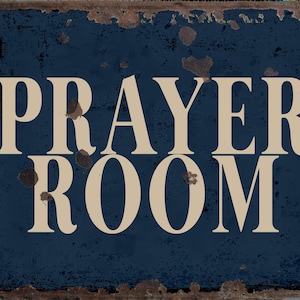 Prayer Room  metal Sign, Prayer Room sign, Prayer Room  Plaque. Retro wall sign,