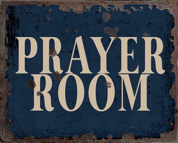 Prayer Room Metal Sign, Prayer Room Sign, Prayer Room Plaque