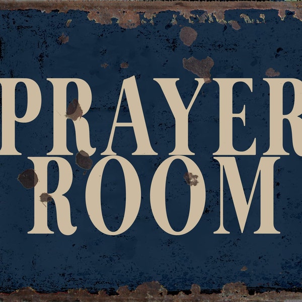 Prayer Room  metal Sign, Prayer Room sign, Prayer Room  Plaque. Retro wall sign,