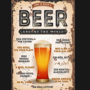 How to order a  Beer retro Sign, Beer sign. Retro wall sign, wall art, retro wall art