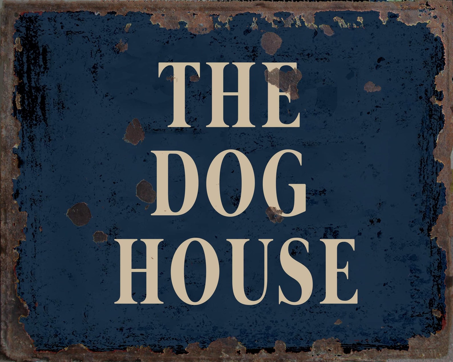 Vintage the Dog House Sign the Dog House Plaque Doghouse Etsy