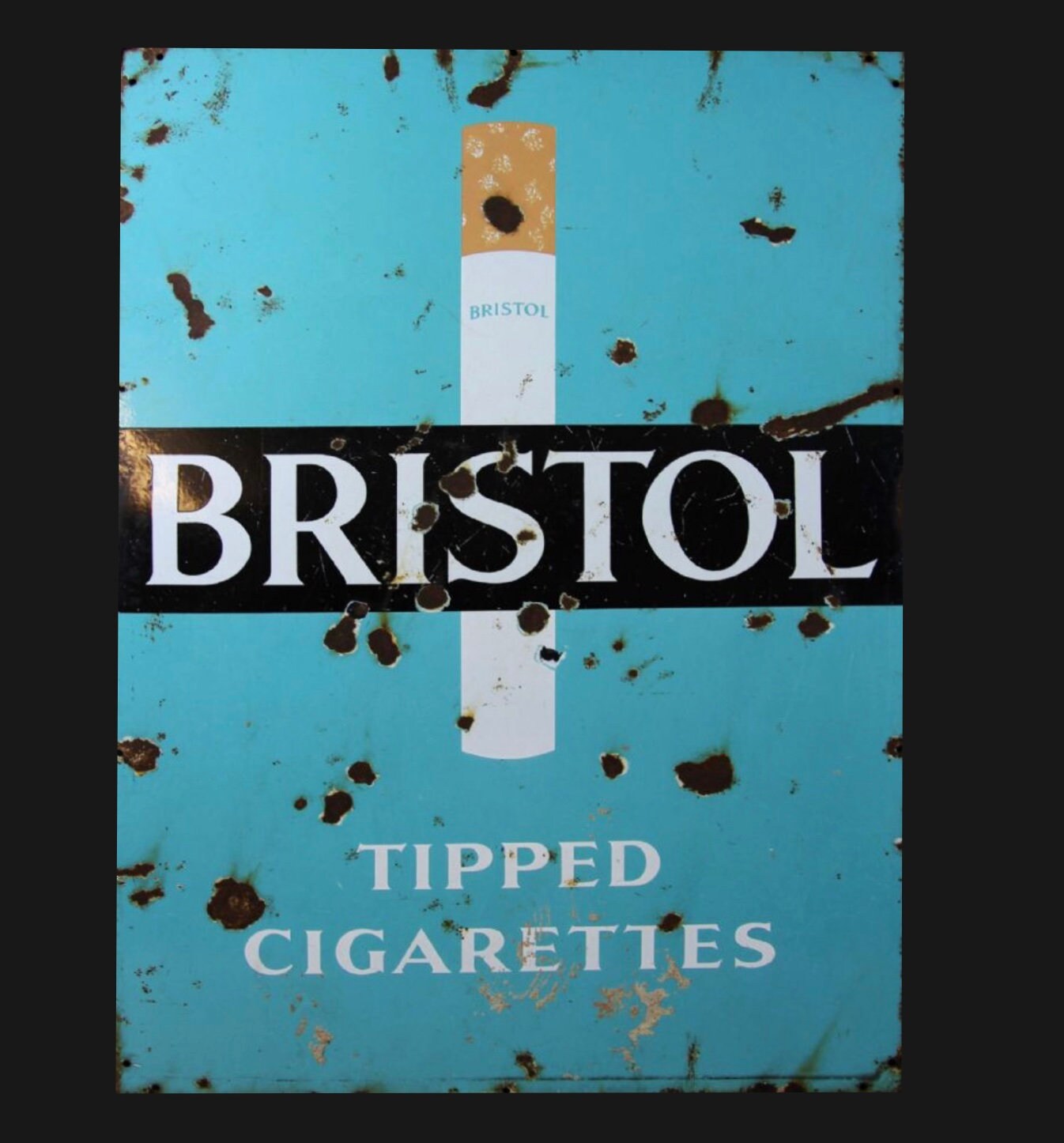 Vintage Bristol Cigarettes Ad metal Sign, kitchen sign, vintage sign. Retro  wall sign, cigarette sign
