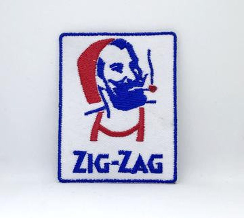 ZIGZAG MAN Iron Sew on Embroidered Patch Logo Etsy