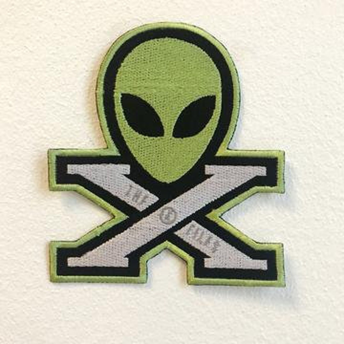 X Files Alien face Logo Badge Iron on Sew on Embroidered Patch | Etsy