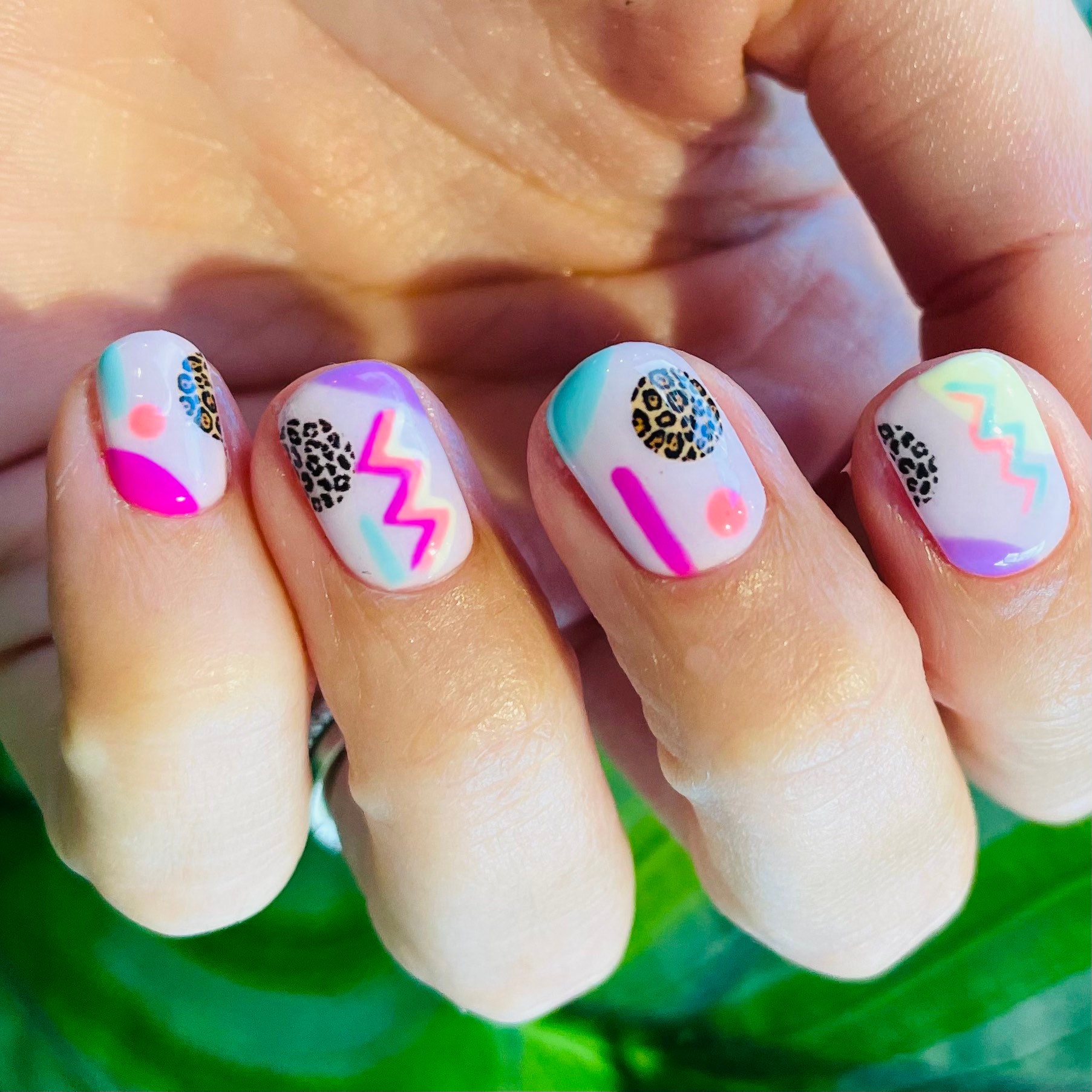 Circle Animal Print Nail Art Water Decals / Leopard Print Nail - Etsy Canada Circle Animal Print Nail Art Water Decals / Leopard Print Nail - Etsy Canada