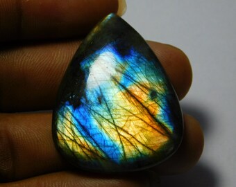 Glorious #7625N Natural Purple Flash Labradorite Gemstone Labradorite Cabochon Spectrolite Labradorite loose gemstone for jewellery 50 Cts