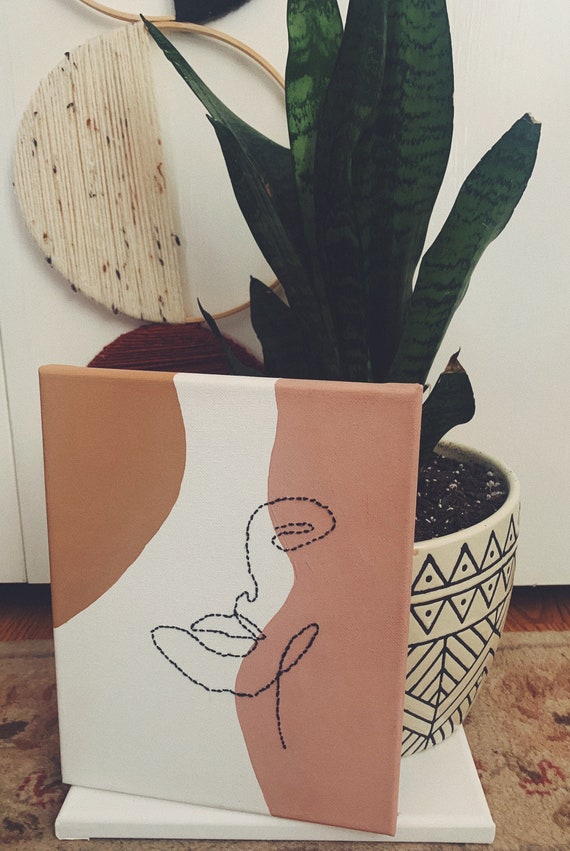 Embroidery wall art canvas  etsy