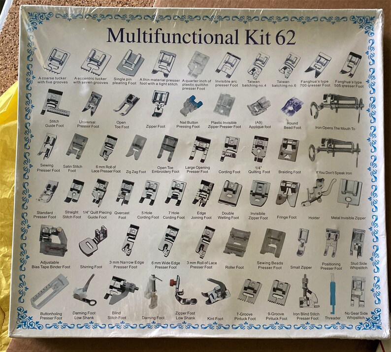Presser Feet Multifunctional Kit 62 feet Etsy