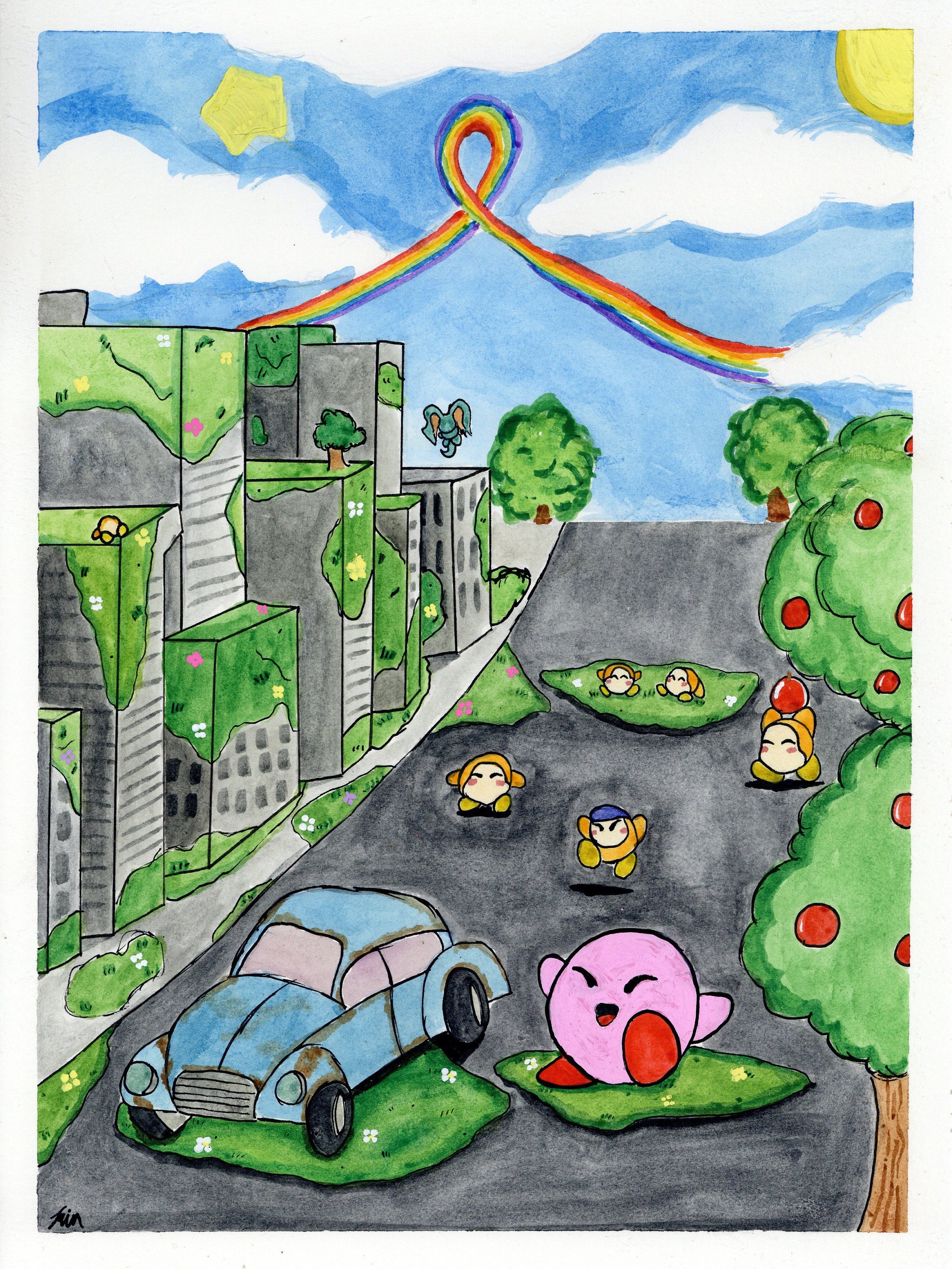 Kirby and the Forgotten Land Print 