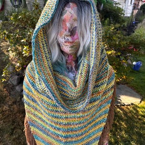 Rebel Hooded Scarf Loom Knit Pattern PDF | Hooded Scarf | Flexee Loom Pattern | Digital Download | Beginner Friendly | Nyx Knits