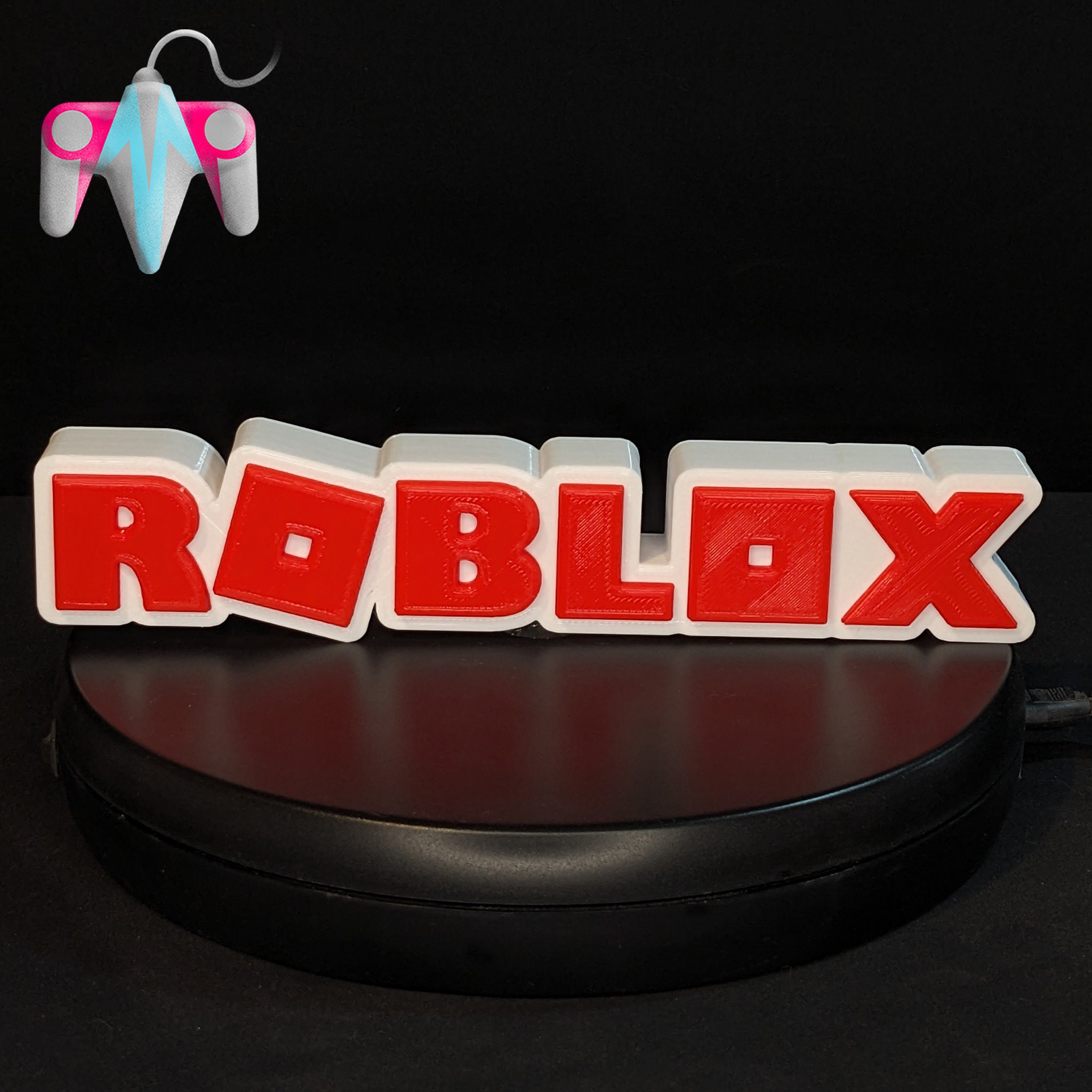 ROBLOX 3D Logo Stand, 3D Printed