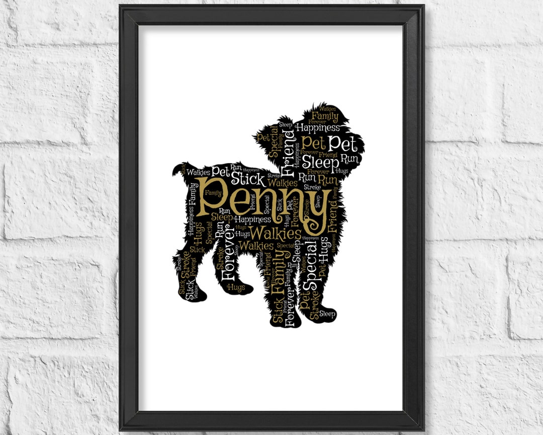 Personalised Cockapoo Word Art Print Dog Lover Gift Animal - Etsy