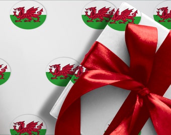 Welsh wrapping paper. A3 thick quality gift wrapping paper . Gift Wrap paper for loved ones from Wales.