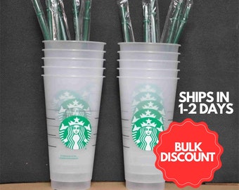 24 oz Starbucks Reusable cup/ Starbucks Tumbler/Venti Cold Cup/Plain Starbucks Cup/AUTHENTIC Starbucks Bulk/Wholesale Cups