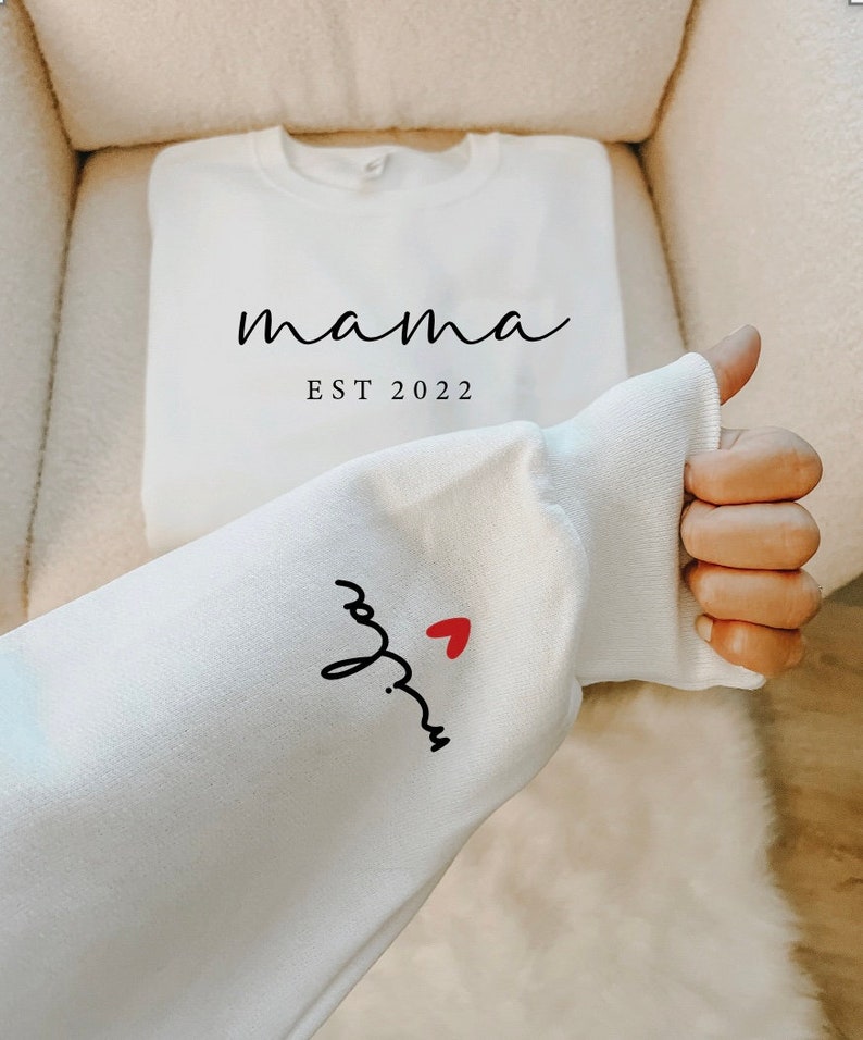 Mothers Day Gift, Gifts For Mom, Mom Gift, New Mom Gift, Mama Sweatshirt, Mom Shirt White