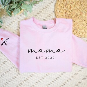 Mothers Day Gift, Gifts For Mom, Mom Gift, New Mom Gift, Mama Sweatshirt, Mom Shirt Light pink