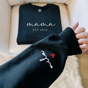 Mothers Day Gift, Gifts For Mom, Mom Gift, New Mom Gift, Mama Sweatshirt, Mom Shirt Black