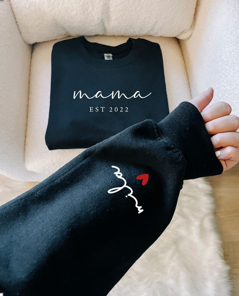 Mothers Day Gift, Gifts For Mom, Mom Gift, New Mom Gift, Mama Sweatshirt, Mom Shirt Black