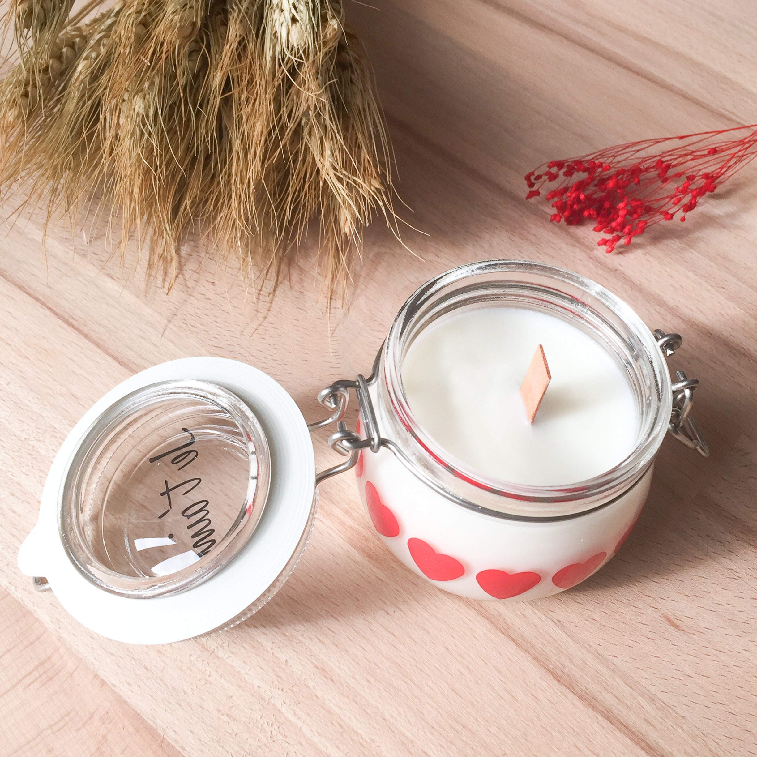 Bougie avec Message Personnalisé