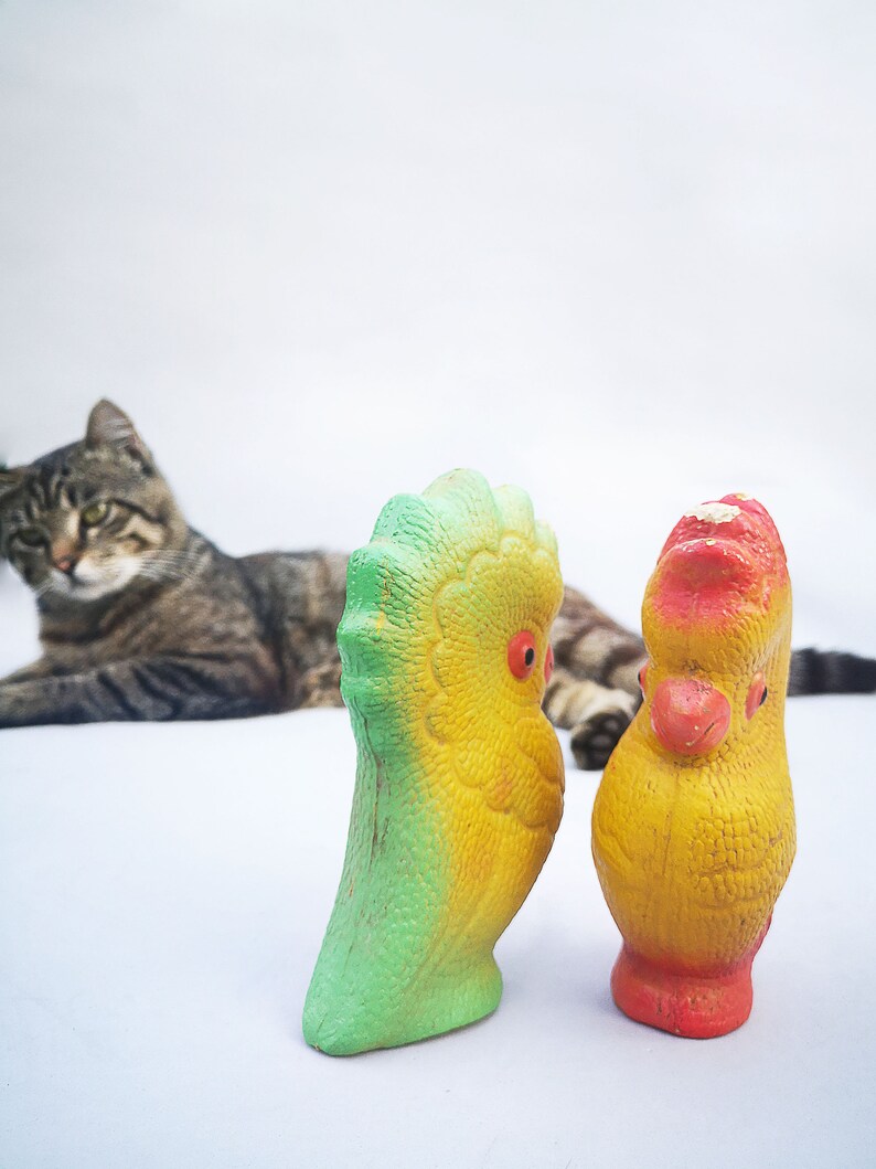 Vintage Rubber Parrot Soviet Rubber Toy Cute Rubber Bird. Etsy