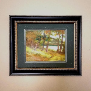 The Road Taken - Fall oil landscape