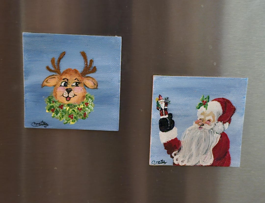 Christmas Refrigerator Magnets - Etsy