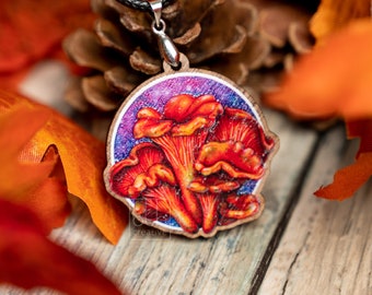 Mushroom Necklace (Chanterelle)