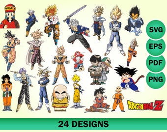 Download Free Goku Clip Art Etsy SVG Cut Files