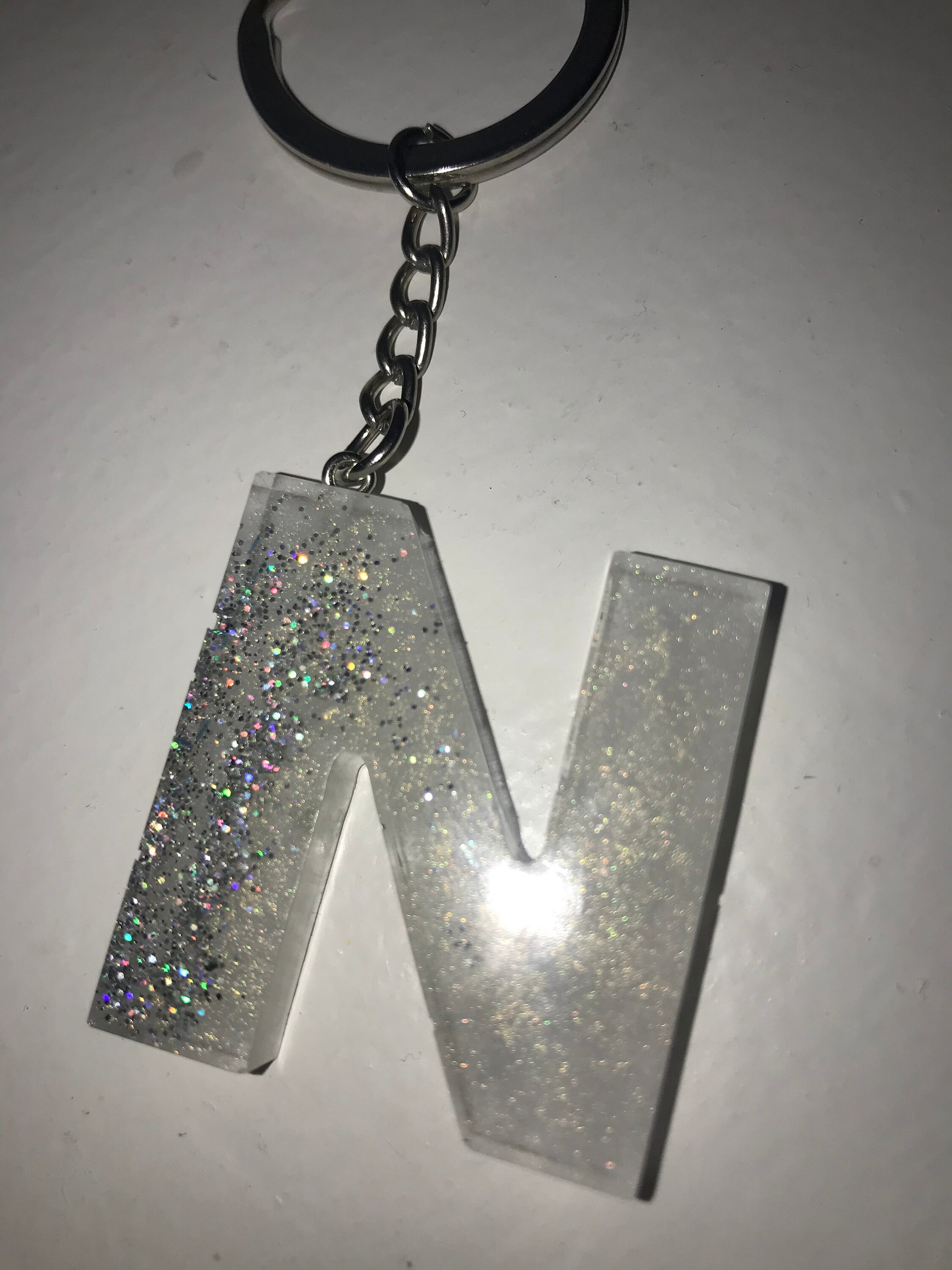 Alphabet key chain letter N Etsy