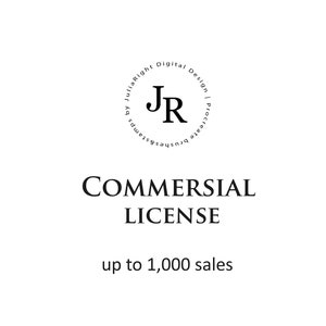 License for Commercial Use of Procreate stamps,brushes