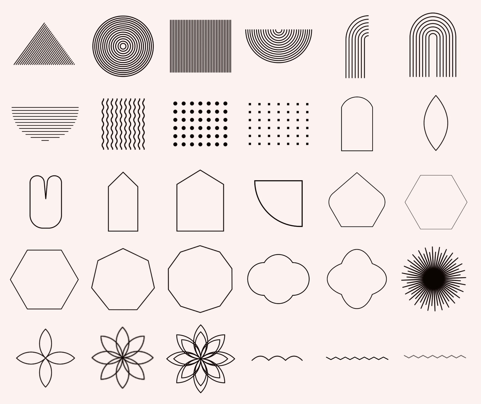 geometric shapes procreate