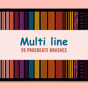 Procreate Multi Line Brush Set, Outline Brushes - Etsy