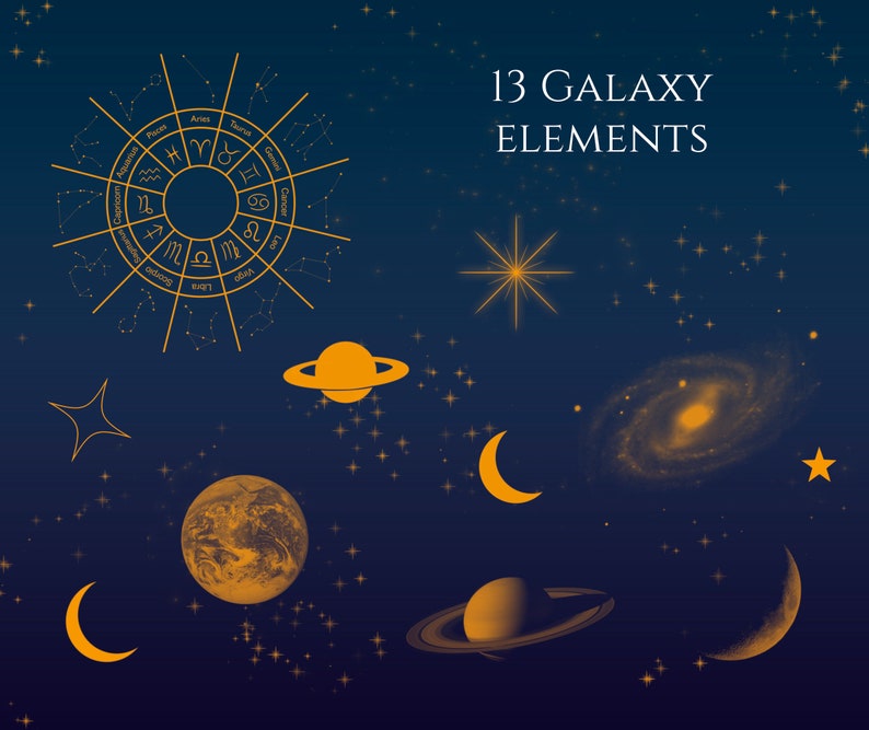 Procreate Astrology Set Zodiac Sign Brush Zodiac Etsy