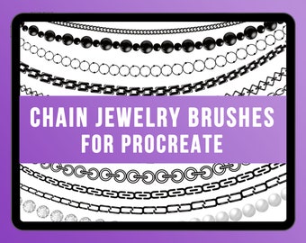 Chain brushes, jewelry stamps for Procreate