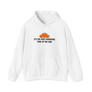 It&#39;s the most wonderful time of the year - Halloween hoodie with pumpkins