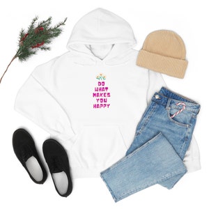 rób to co cię uszczęśliwia Unisex Heavy Blend Hooded Bluza z kapturem