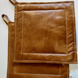 Personalized leather pot holder – DMleather
